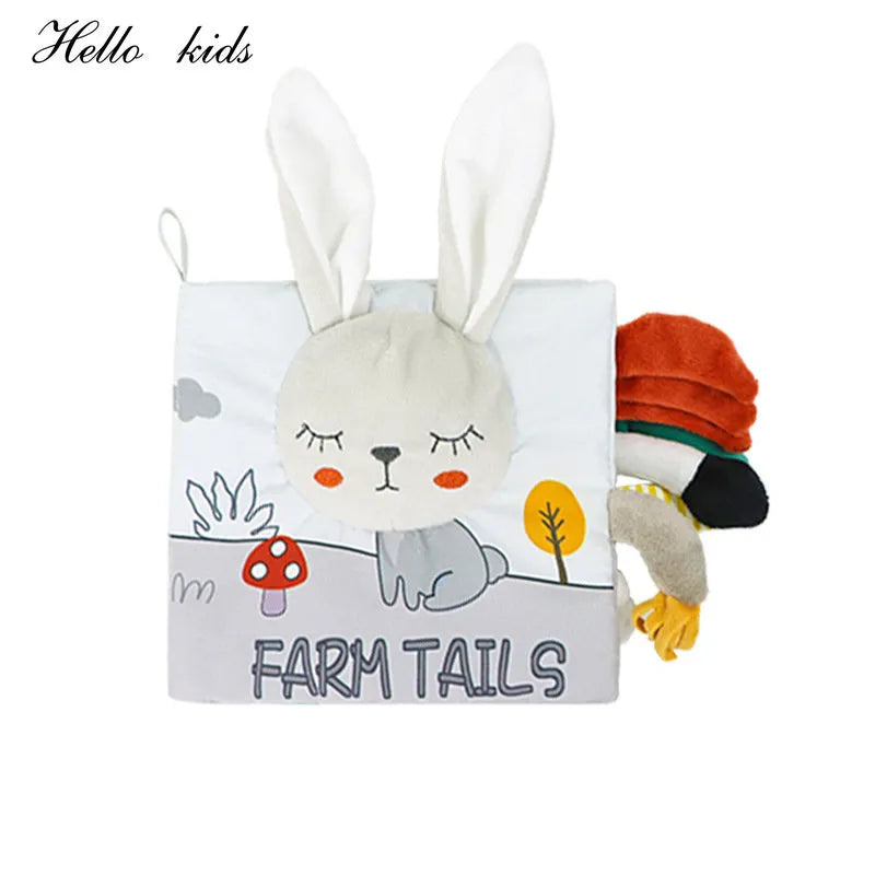 Toys Animals Soft Learning Educational cloth book