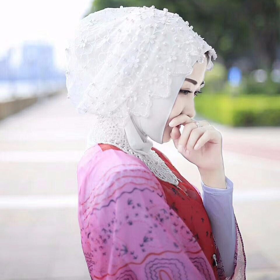 new Muslim hijab chiffon beaded scarf