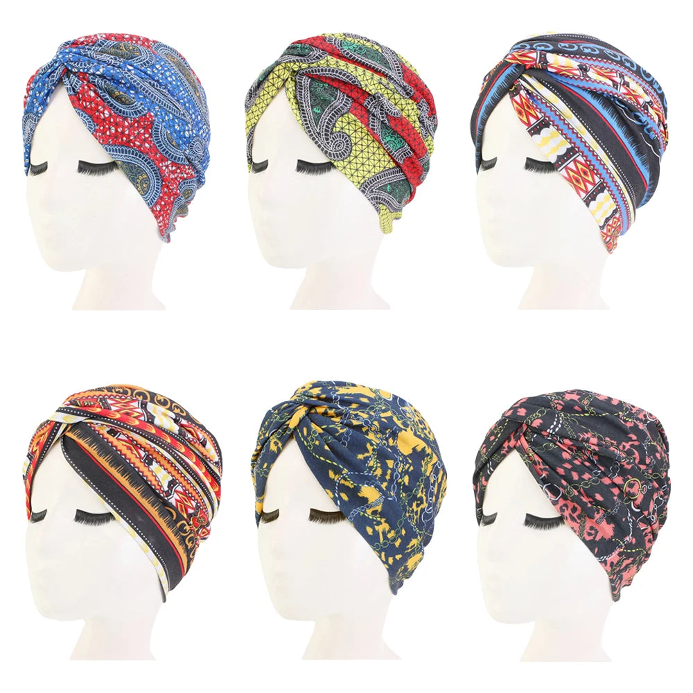 Muslim Women Twist Knot Head Scarf Wrap Arab Islamic Cap