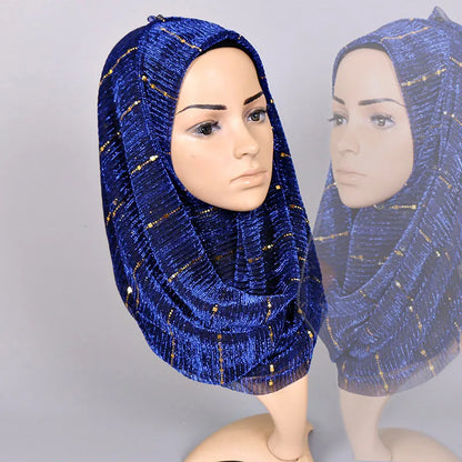 New Corduroy Phnom Penh Muslim Fashion Turban Hijab Femme Musulman Dubai Indian Arabian Scarf Shawl Islam