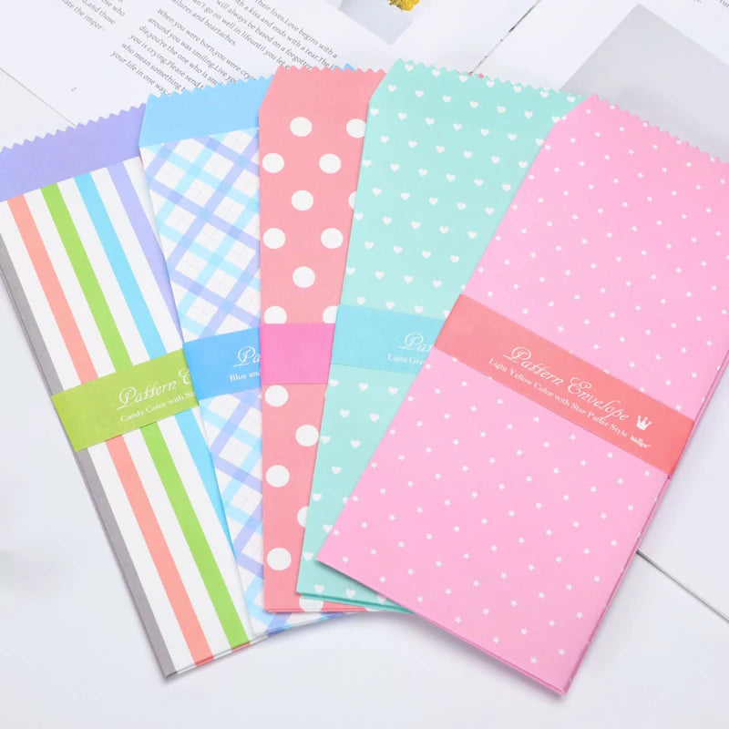 20 Pcs/Lot Fresh Candy Color Series Paper Envelopes Cute Kawaii Wedding Invitation Blessing Greeting Card Letter Gift Envelope