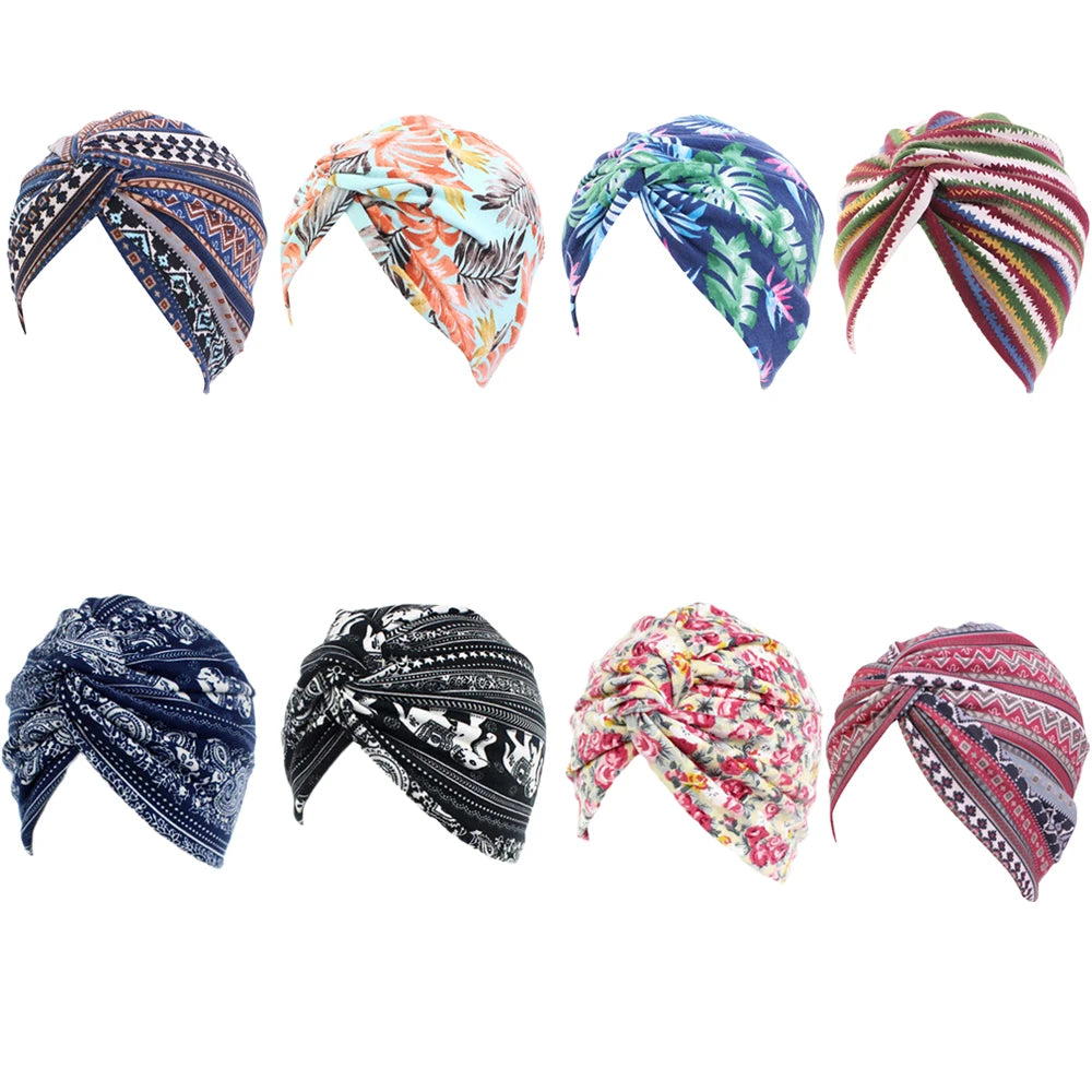 Muslim Women Twist Knot Head Scarf Wrap Arab Islamic Cap