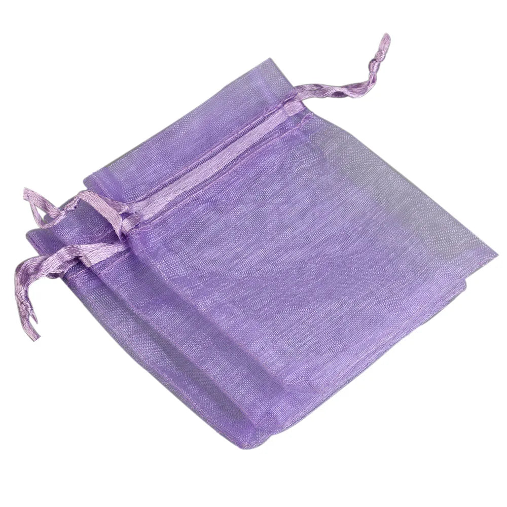 50/100pcs/lot Organza Gift Bag For Jewelry 24 Colors Drawstring Pouches For Wedding Candy Gift Bags Jewelry Packing