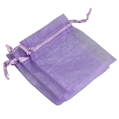 50/100pcs/lot Organza Gift Bag For Jewelry 24 Colors Drawstring Pouches For Wedding Candy Gift Bags Jewelry Packing