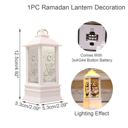 Eid Mubarak Decor LED Light Ornament Eid Kareem Ramadan Decor for Home Eid Al Adha Ramadan Mubarak Islamic Muslim Party Decor