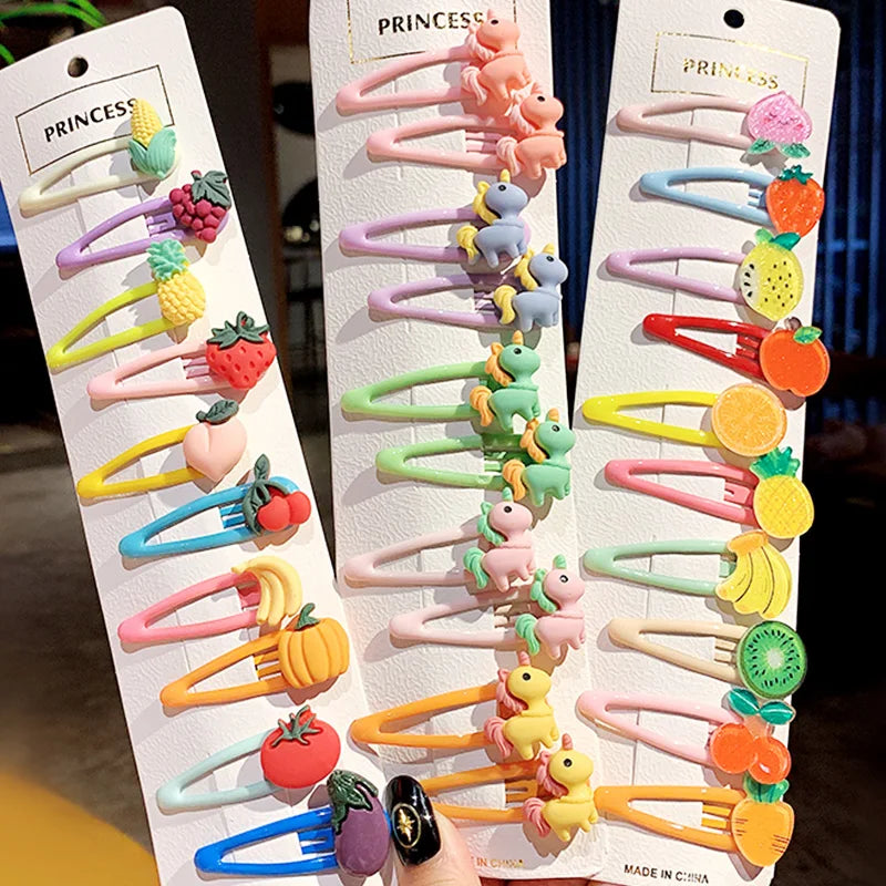 Cartoon Animal Fruit Hairpins