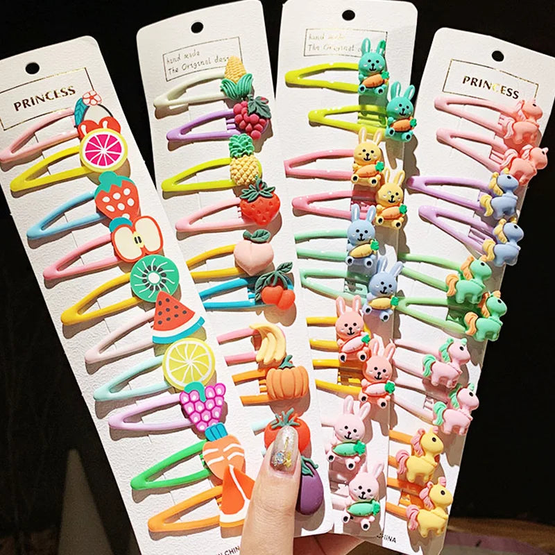 Cartoon Animal Fruit Hairpins