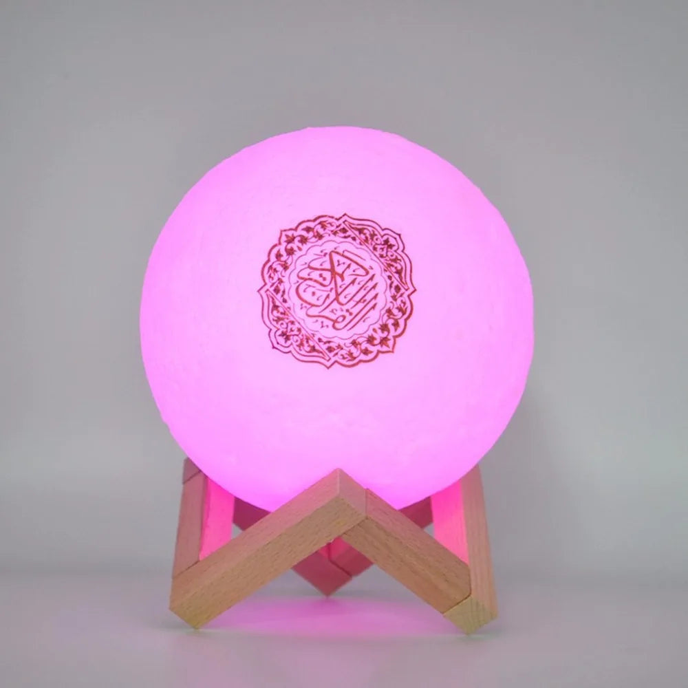 Quran Speaker Night Light Moon Lamp 3D Touch Moon Lamp Muslim