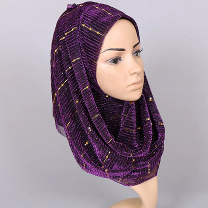 New Corduroy Phnom Penh Muslim Fashion Turban Hijab Femme Musulman Dubai Indian Arabian Scarf Shawl Islam