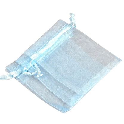 50/100pcs/lot Organza Gift Bag For Jewelry 24 Colors Drawstring Pouches For Wedding Candy Gift Bags Jewelry Packing