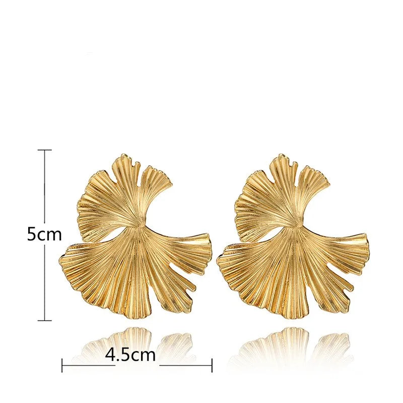 Leaf Shape Drop Earrings