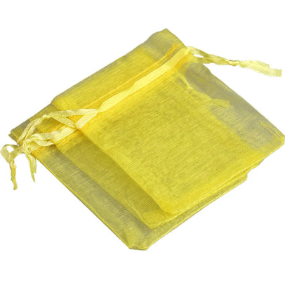 50/100pcs/lot Organza Gift Bag For Jewelry 24 Colors Drawstring Pouches For Wedding Candy Gift Bags Jewelry Packing