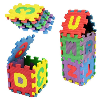 36 pcs children mini EVA Foam Alphabet Letters Numbers Floor puzzle