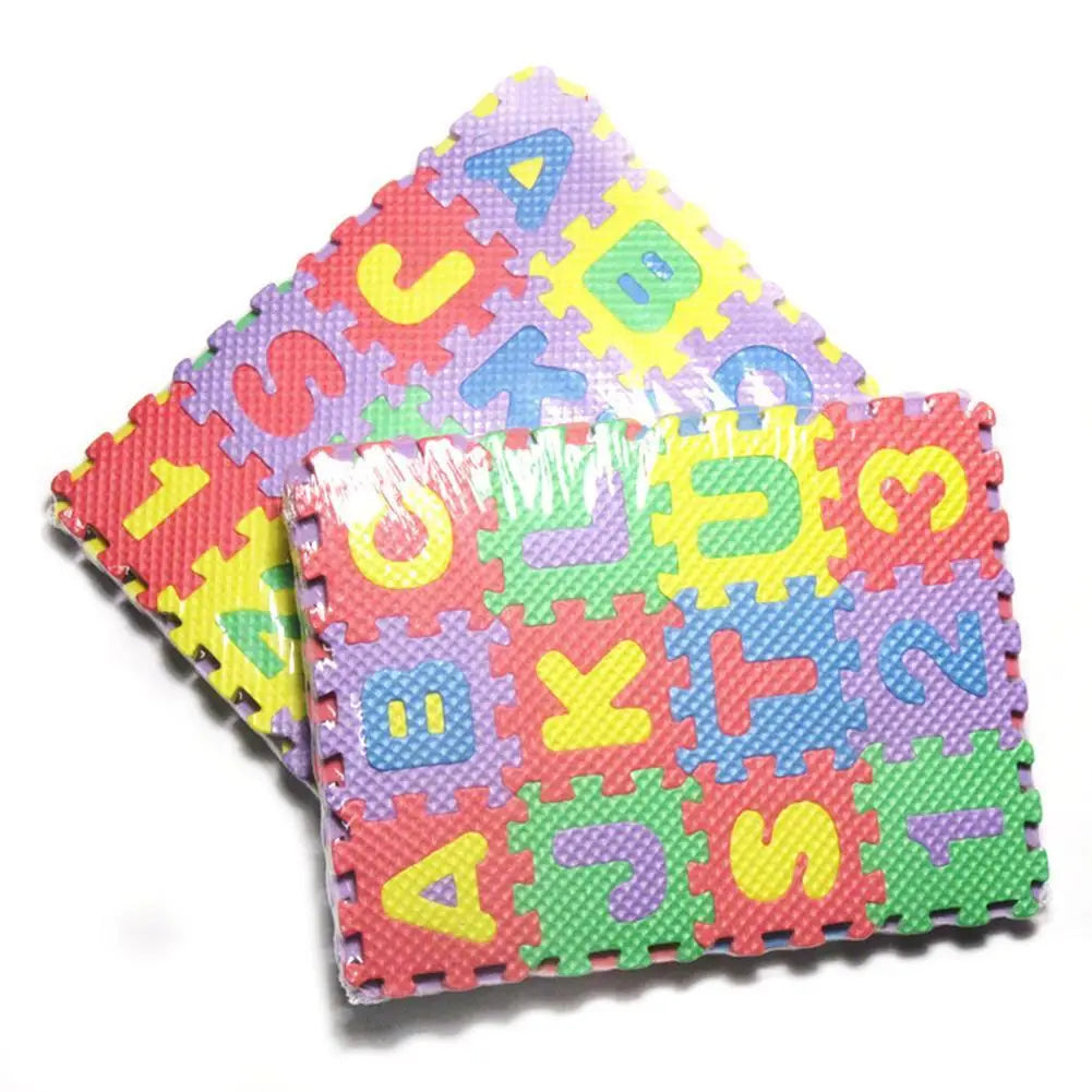 36 pcs children mini EVA Foam Alphabet Letters Numbers Floor puzzle