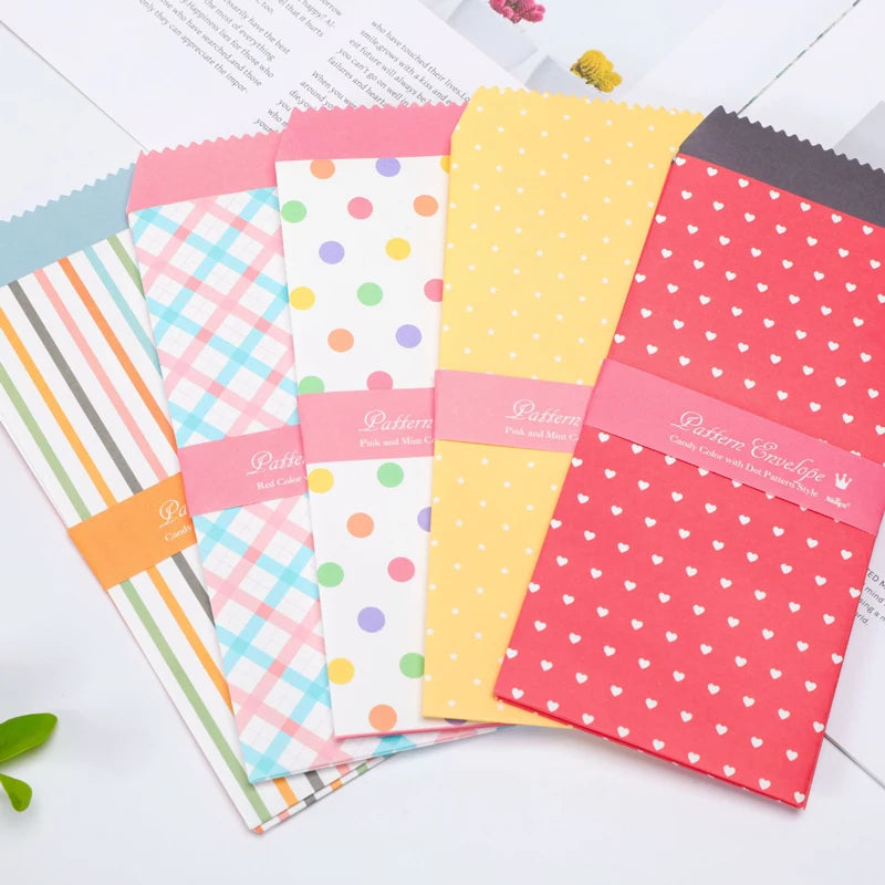 20 Pcs/Lot Fresh Candy Color Series Paper Envelopes Cute Kawaii Wedding Invitation Blessing Greeting Card Letter Gift Envelope