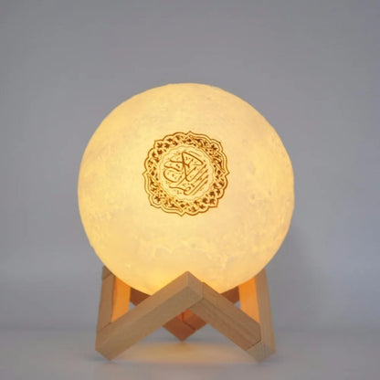 Quran Speaker Night Light Moon Lamp 3D Touch Moon Lamp Muslim