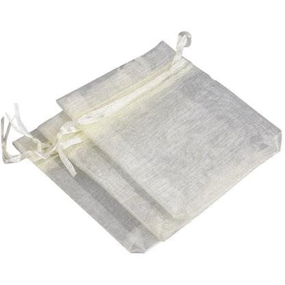 50/100pcs/lot Organza Gift Bag For Jewelry 24 Colors Drawstring Pouches For Wedding Candy Gift Bags Jewelry Packing