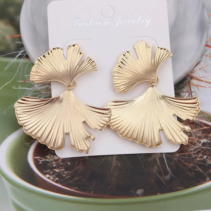 Leaf Shape Drop Earrings