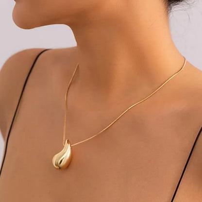 Vintage Gold Color Plated Drop Necklaces