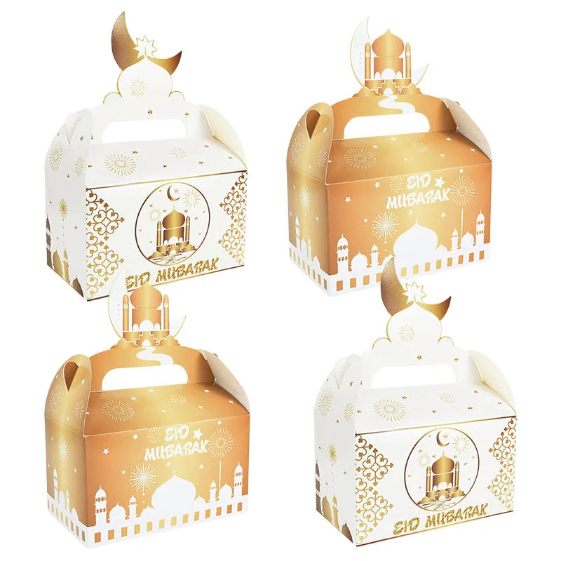 4Pcs EID Mubarak Gift Box