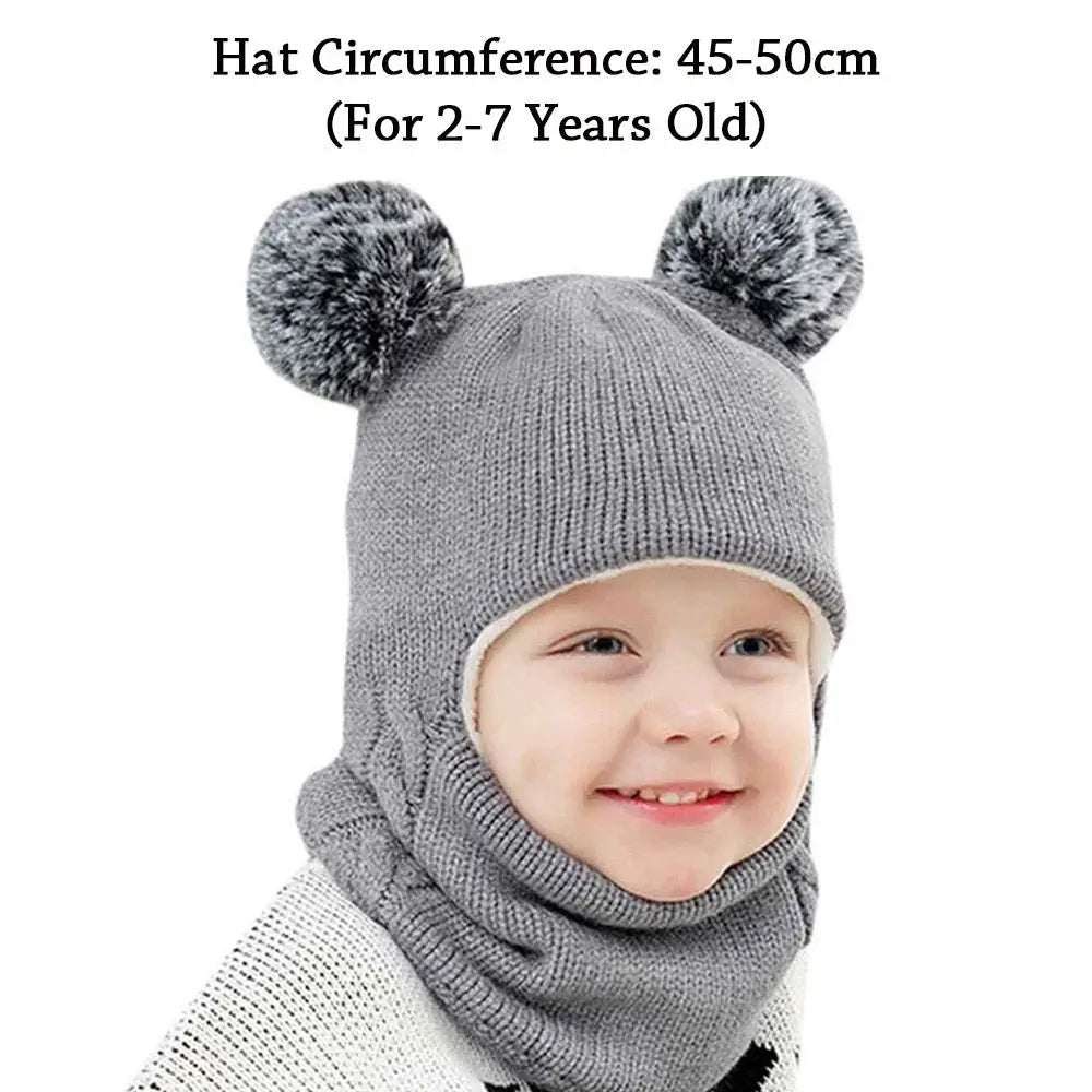 Baby Beanies Hat Pompom Winter Children Hats