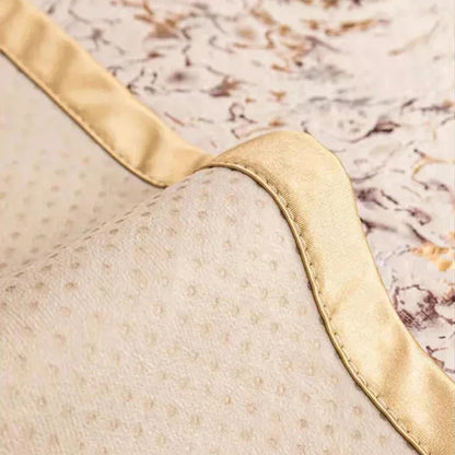 Gilded Pattern Dutch Velvet Sofa Covers Sofas Towel Anti-slip Couch Protector Slipcover Sofa Blanket for Living Room Yellow Edge