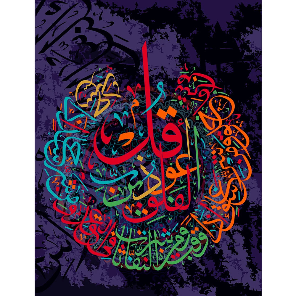 2pcs Ayat Ul Kursi Islamic Canvas Painting Islamic Gift Arabic Calligraphy Poster Wall Art Muslim Wedding Decor Print Home Decor