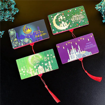 Cash Envelopes Eid Mubarak Ramadan Gift Money Cash Decorative Paper Package Red Packet Islamic Muslim Red Envelopes