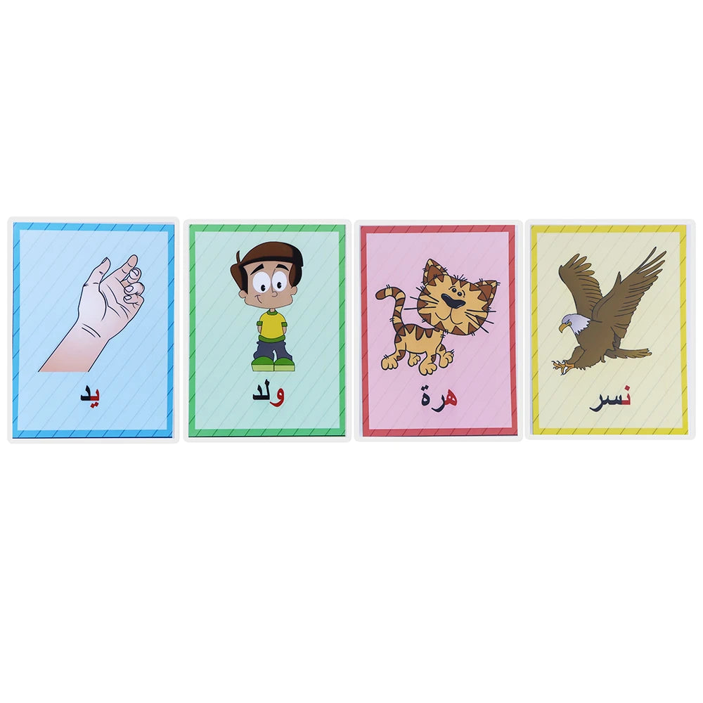 Kindergarten Early Learning Arabic Alphabet Words Cards