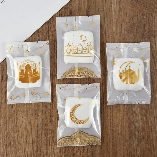 100Pcs Ramadan Cookie Bags