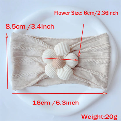 New Flower Nylon Girl Hairband Kids Hair Accessories