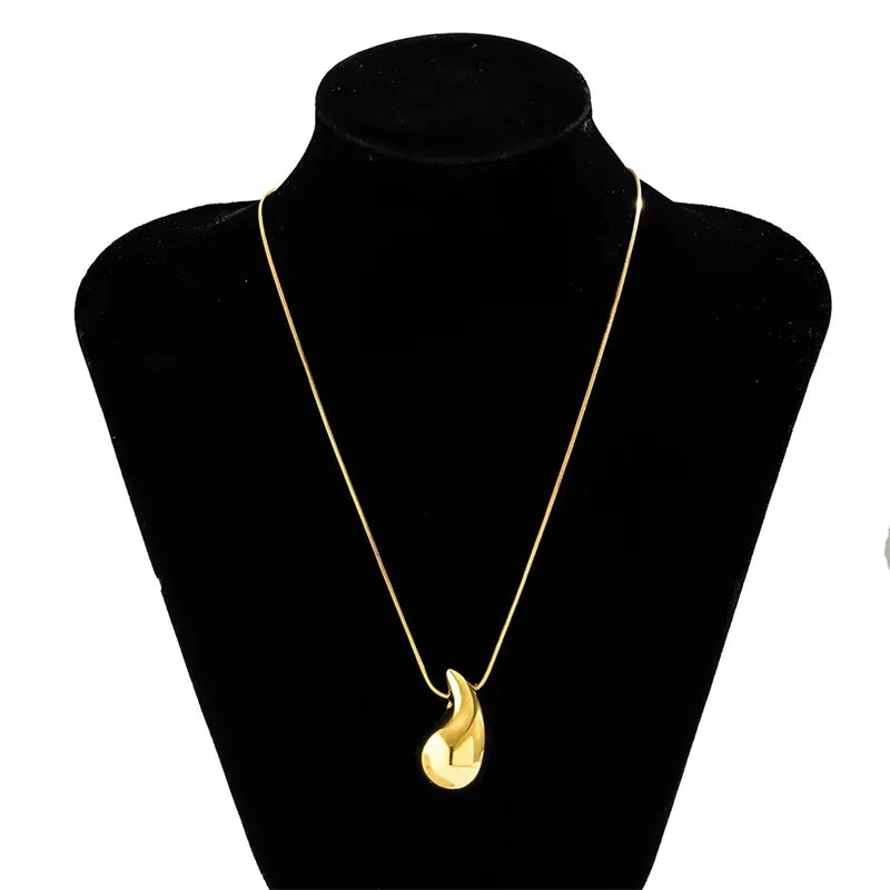 Vintage Gold Color Plated Drop Necklaces