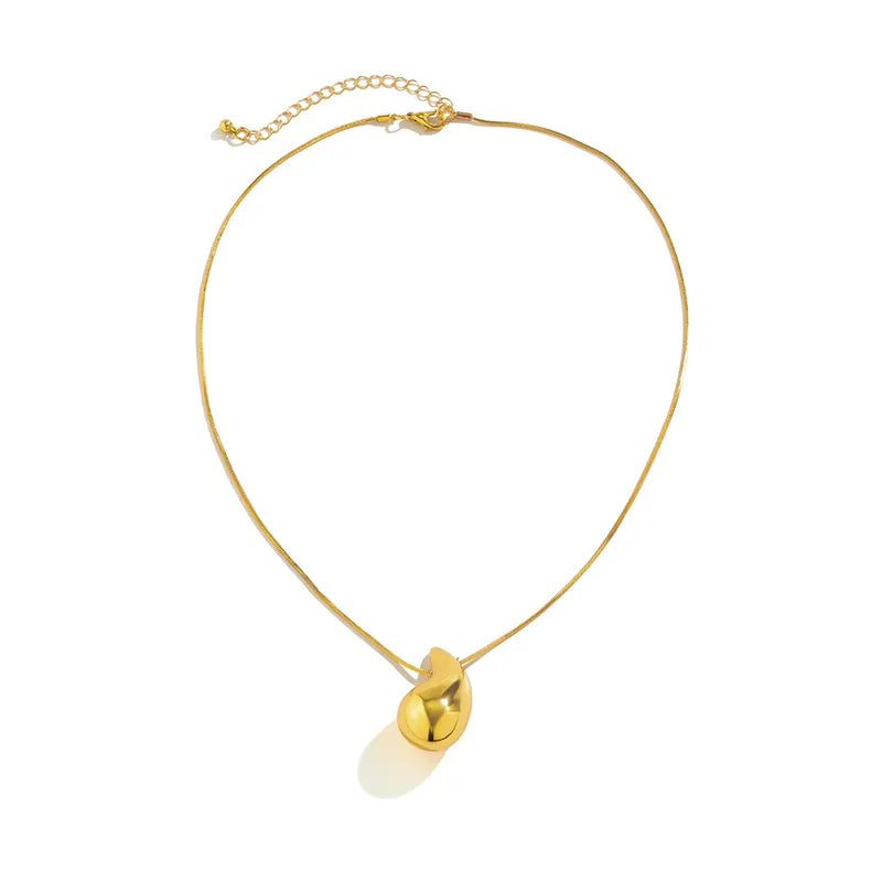 Vintage Gold Color Plated Drop Necklaces