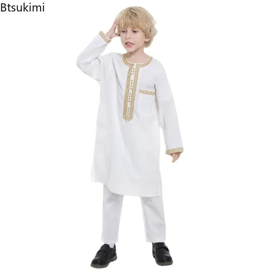 Saudi Arabia Children Robe Clothing Men