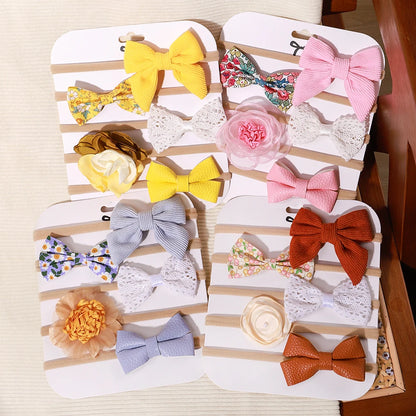 5Pcs/Set Baby Elastic Headband