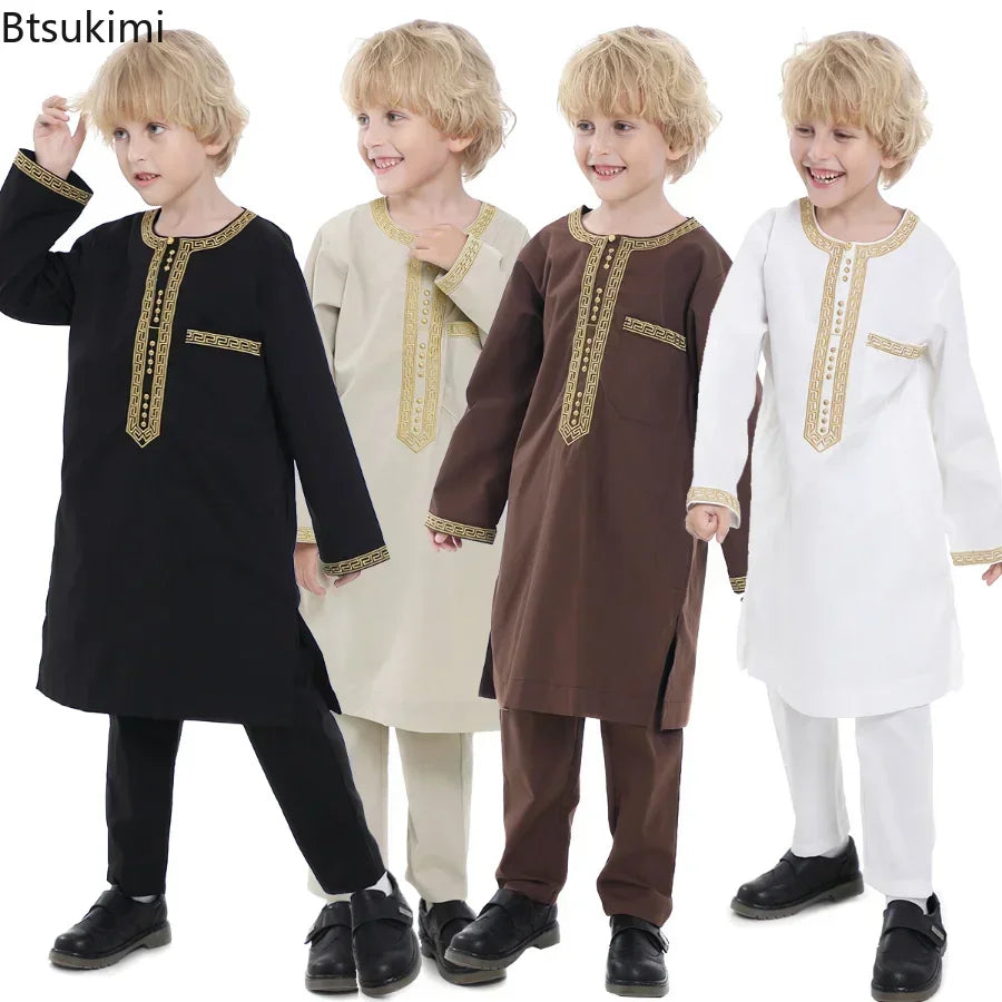 Saudi Arabia Children Robe Clothing Men