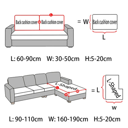 Waterproof Jacquard Sofa Seat Cushion Cover