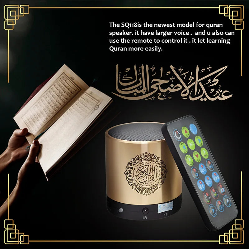 Islamic Wireless Portable Quran Speaker with Remote Control 15 Voices