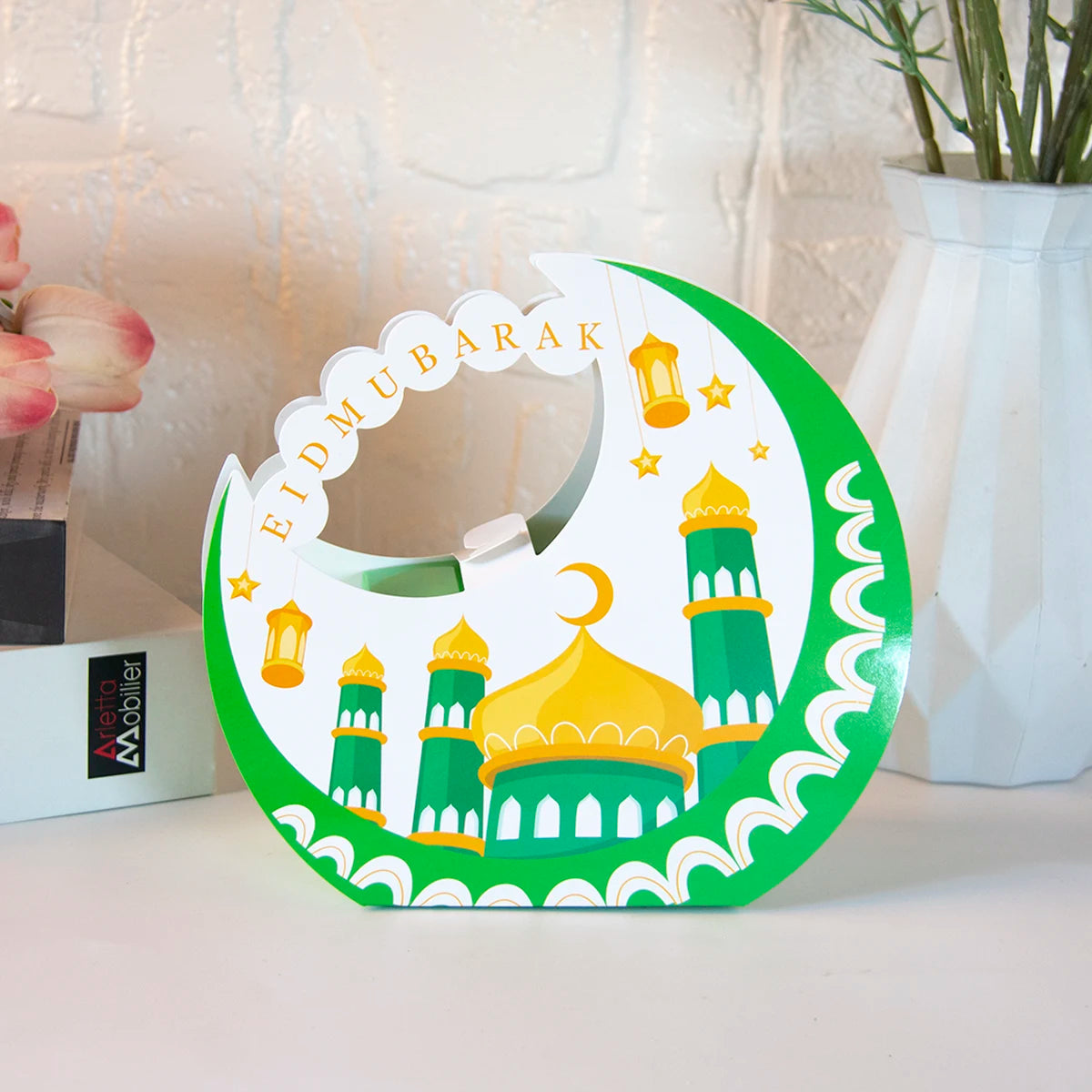 4Pcs Eid Mubarak Moon Portable Packaging Boxes