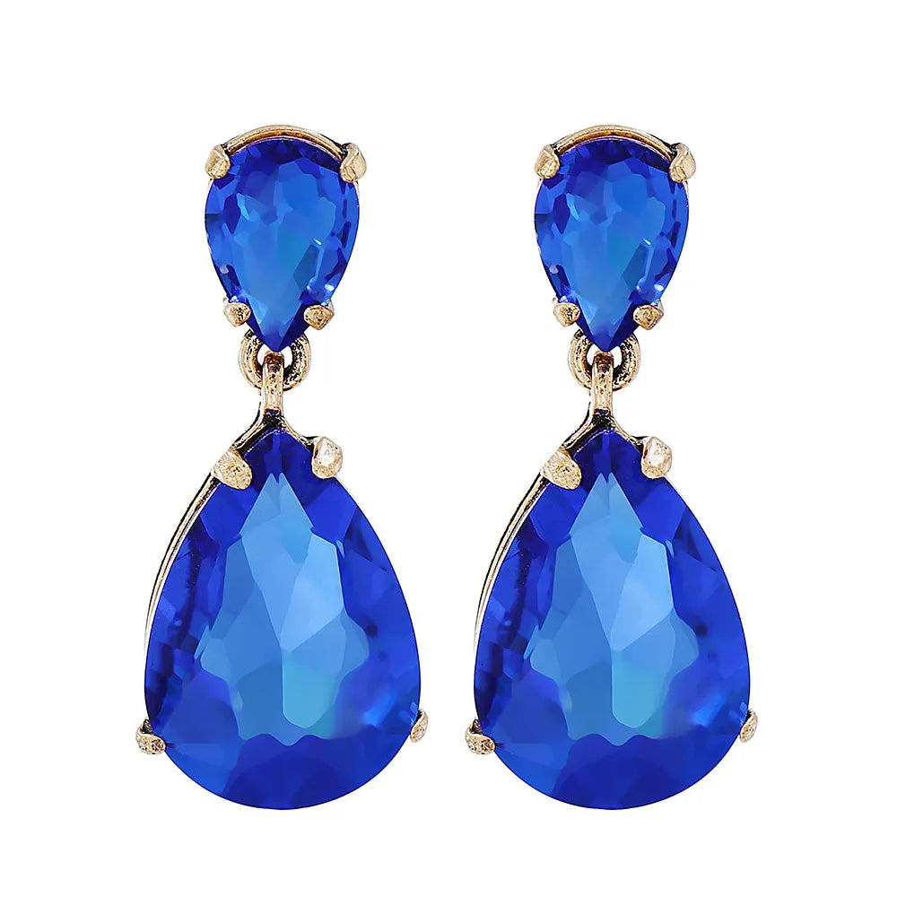 Blue Series Dangle Drop Earrings