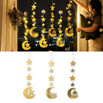 Eid Mubarak Moon Star Light Decor Islam Ramadan Decorations For Home  Islamic Muslim Party Ramadan Kareem Eid Al-Adha Gifts