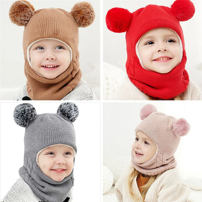 Baby Beanies Hat Pompom Winter Children Hats