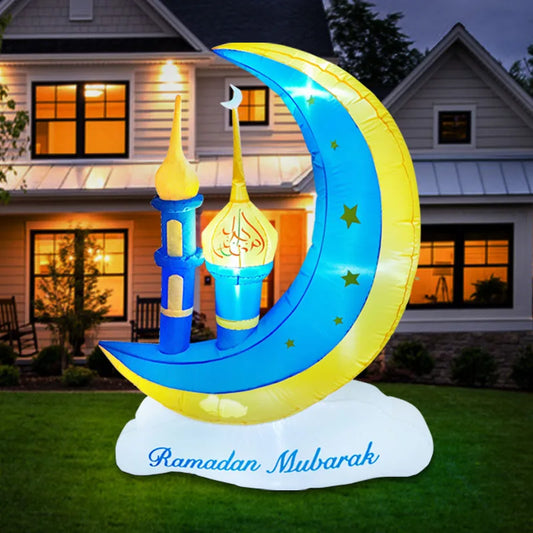 Ramadan Mubarak Outdoor Inflatable Moon Decorations