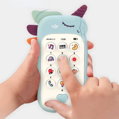 Baby Phone  with Teether Simulation Toys Phone Infant Early Educational Toy Kids Gifts