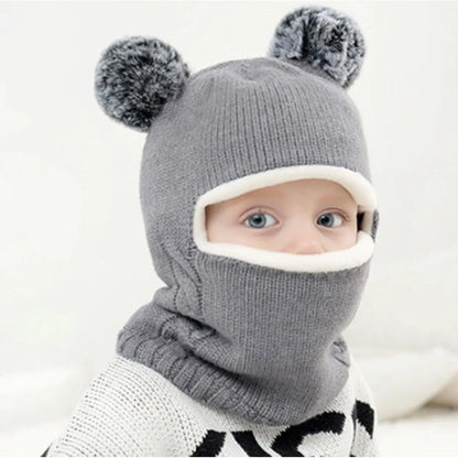 Baby Beanies Hat Pompom Winter Children Hats