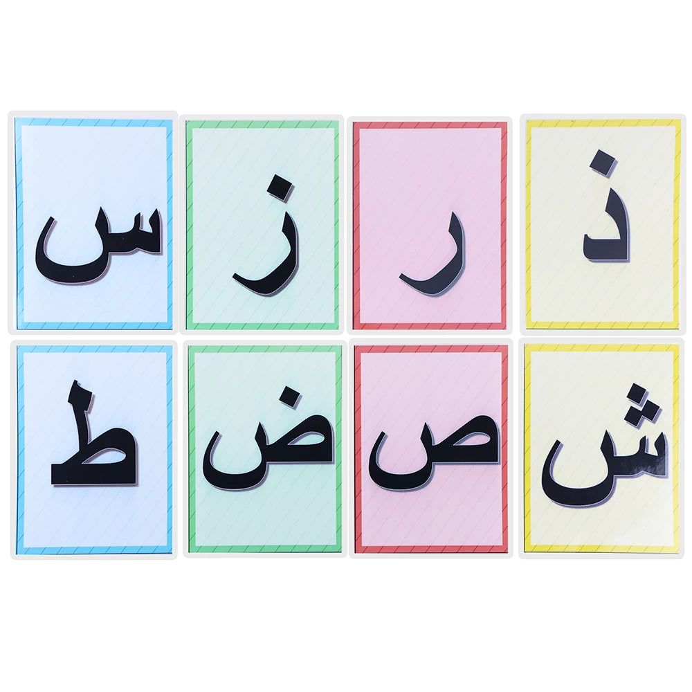 Montessori Toddler Arabic Cards Learning Language for Preschool Kids