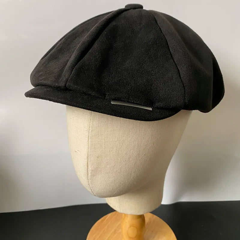 Vintage Men's Newsboy Cap With Blades Peaky Blinders Women Men Berets Classic Woolen Octagonal Caps Casual Gatsby Flat Hat