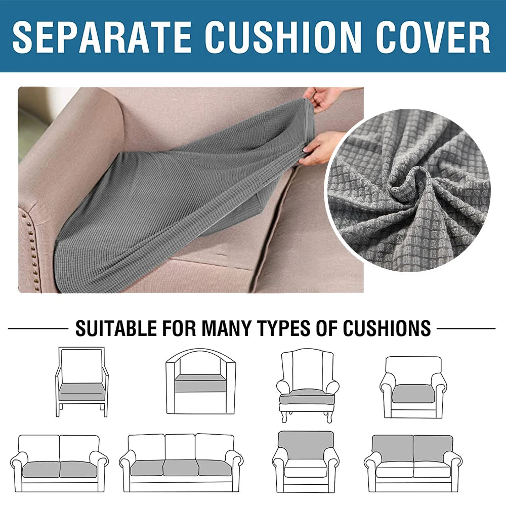 Waterproof Jacquard Sofa Seat Cushion Cover