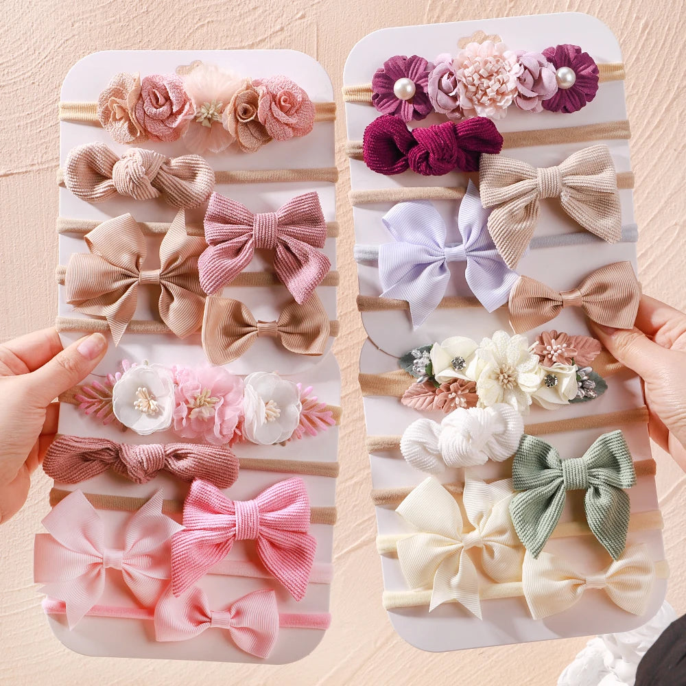 5Pcs/Set Baby Elastic Headband