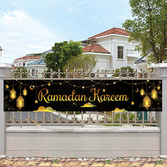 Eid Mubarak Banner Flag Ramadan Decorations for Home Eid Al Adha Ramadan Kareem Islamic Muslim Party Decor Eid Mubarak DIY Gifts